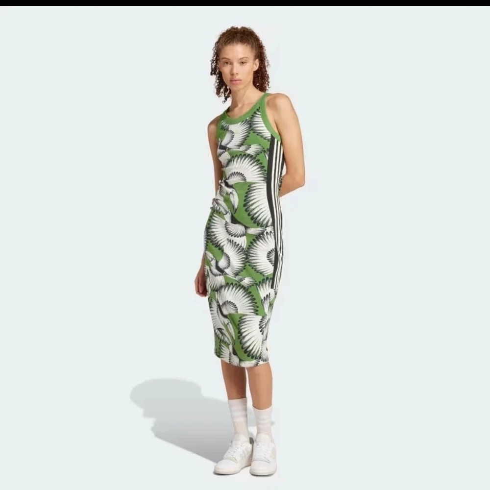 Green Patterned Women's Dress
